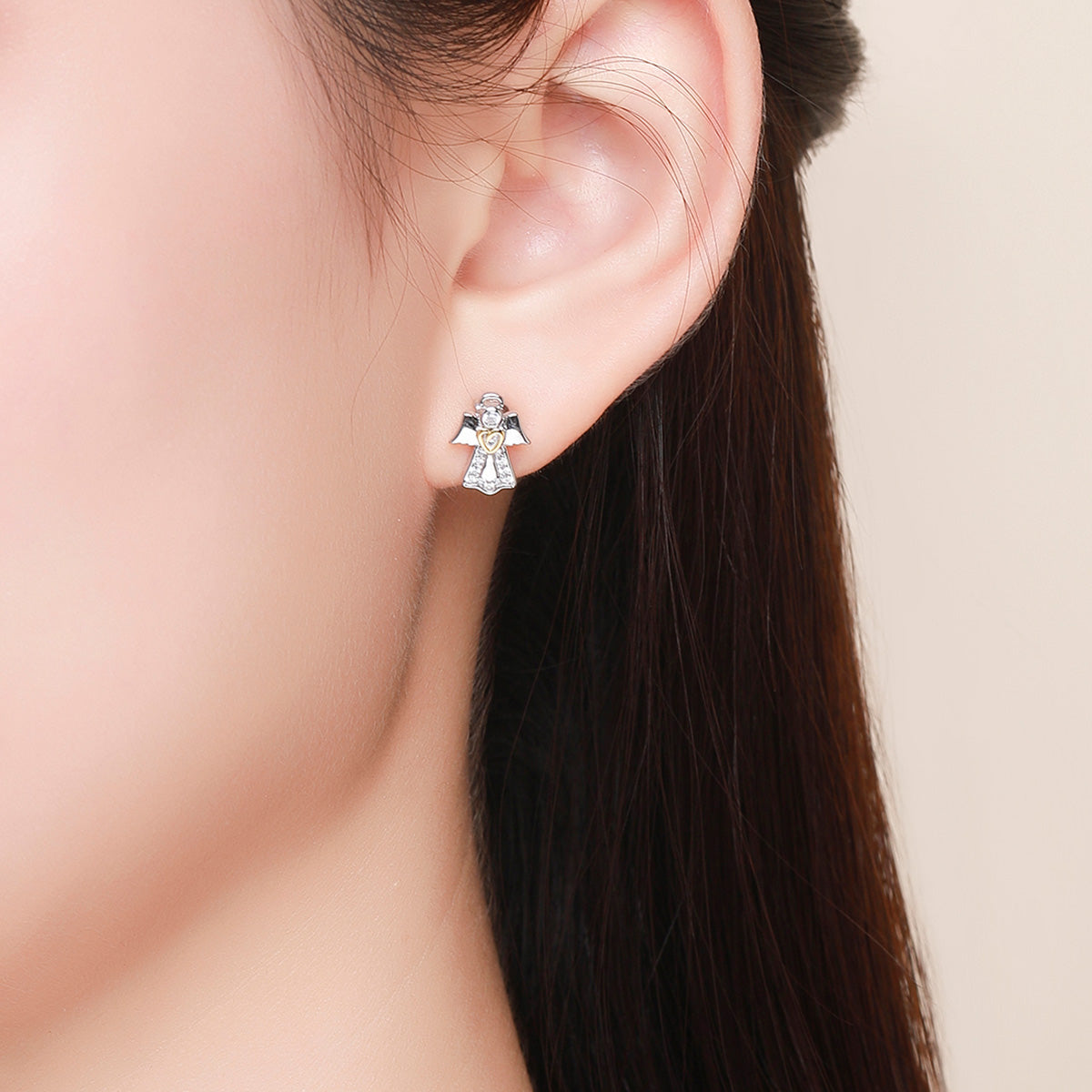 925 Sterling Silver Plated Platinum Gold Earrings for Women