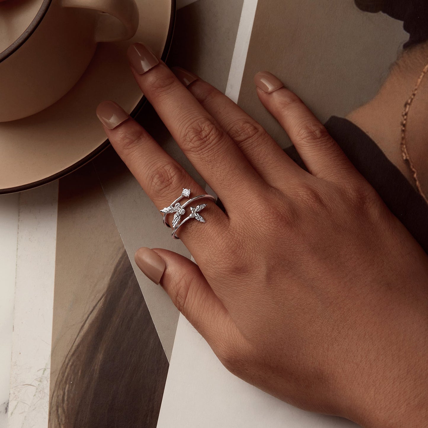 925 Sterling Silver Pavé Setting CZ Ring