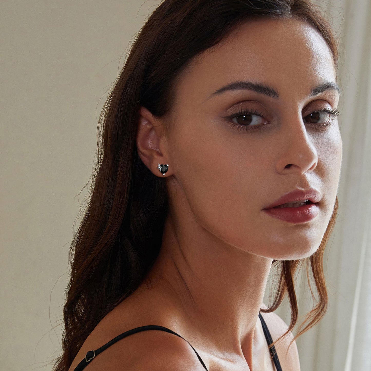 925 Sterling Silver Earrings with Pavé Setting and CZ
