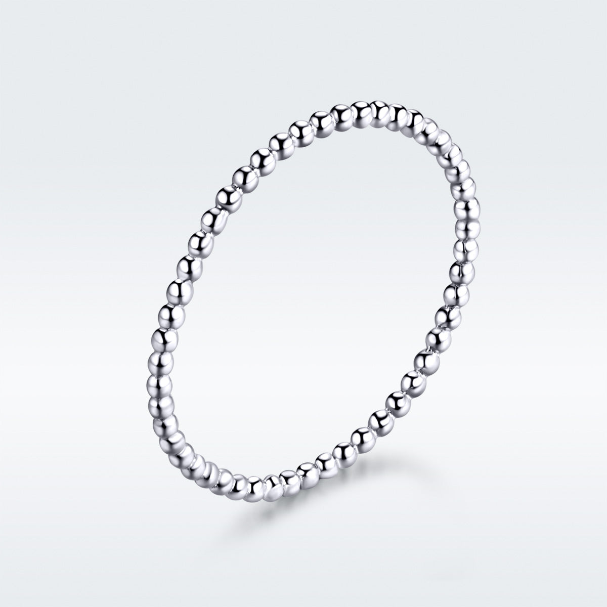 925 Sterling Silver+Plated Platinum Ring Size 6 for Women