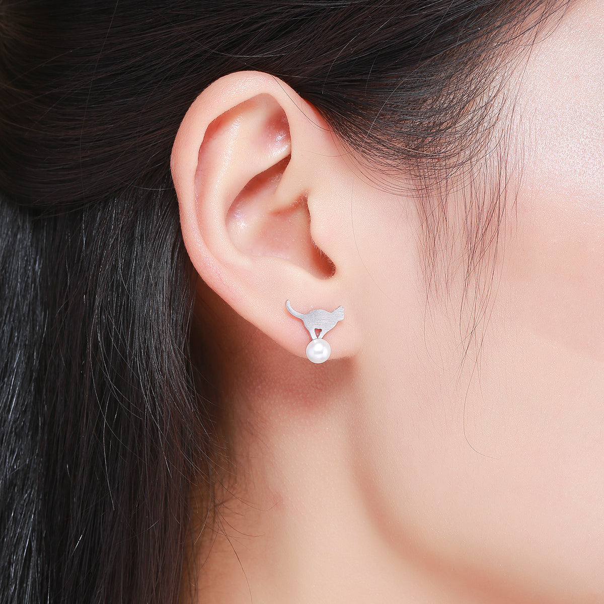 925 Sterling Silver Shell Pearl Earrings for Women