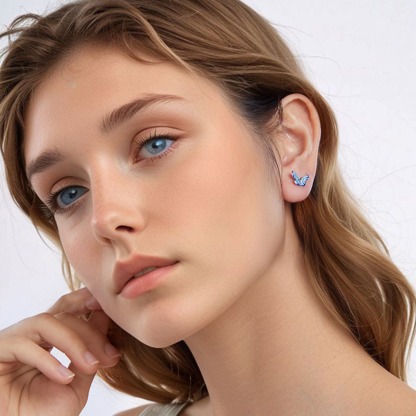 925 Sterling Silver Enamel Pavé Cz Earrings for Women