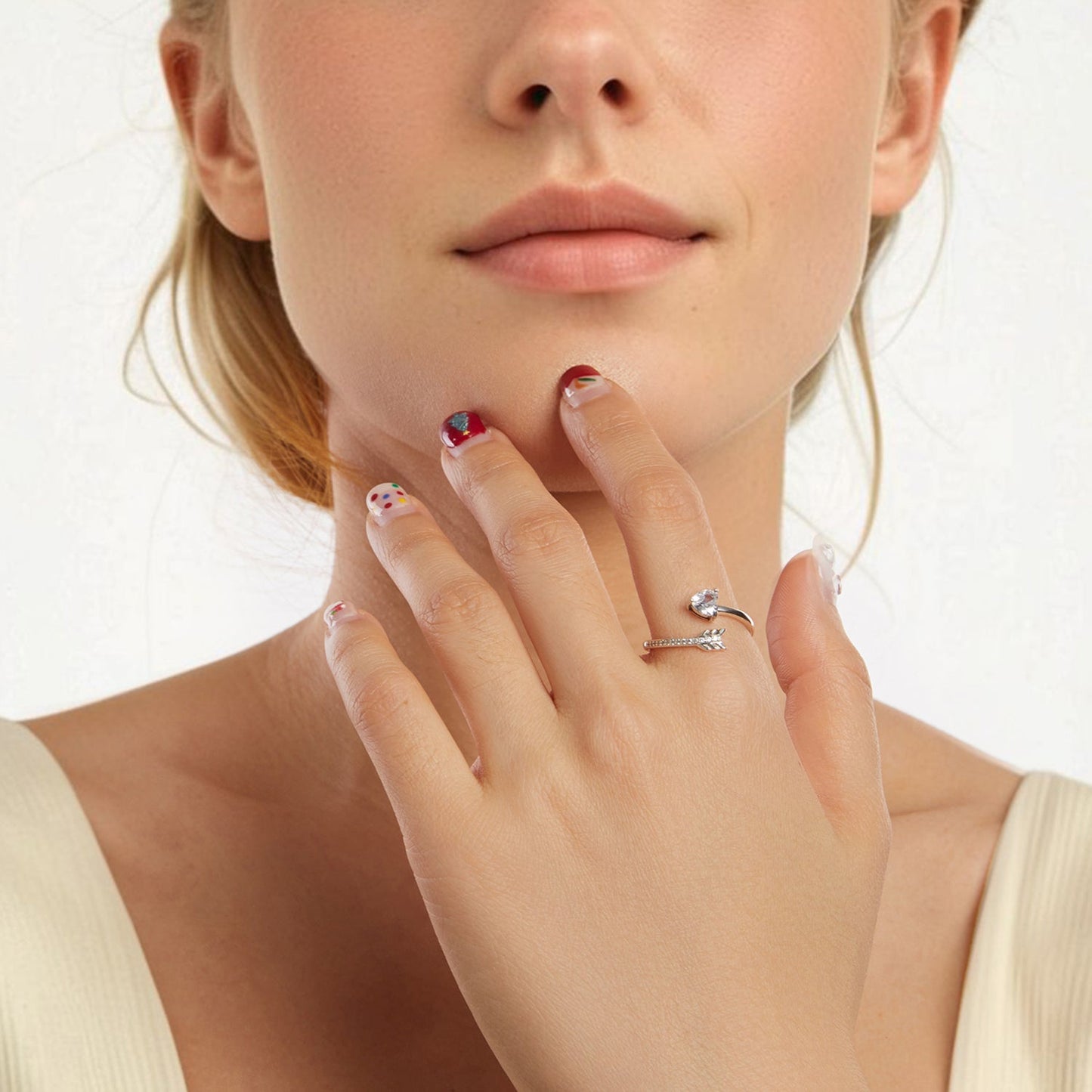 925 Sterling Silver Oxidized Pavé Setting CZ Ring