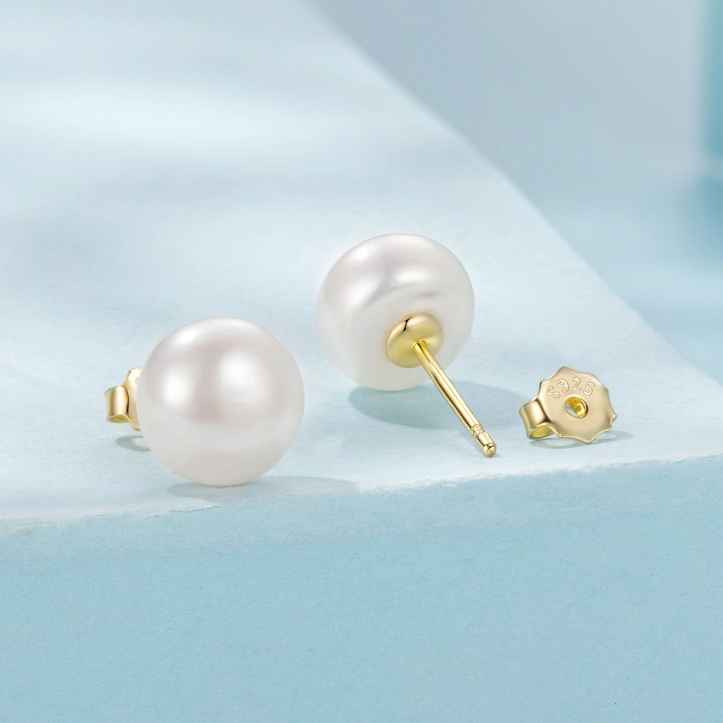 925 Sterling Silver Freshwater Pearl Earrings for Women