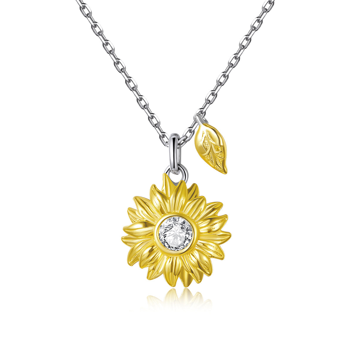 925 Sterling Silver Adjustable Necklace with Pavé Setting CZ for Women