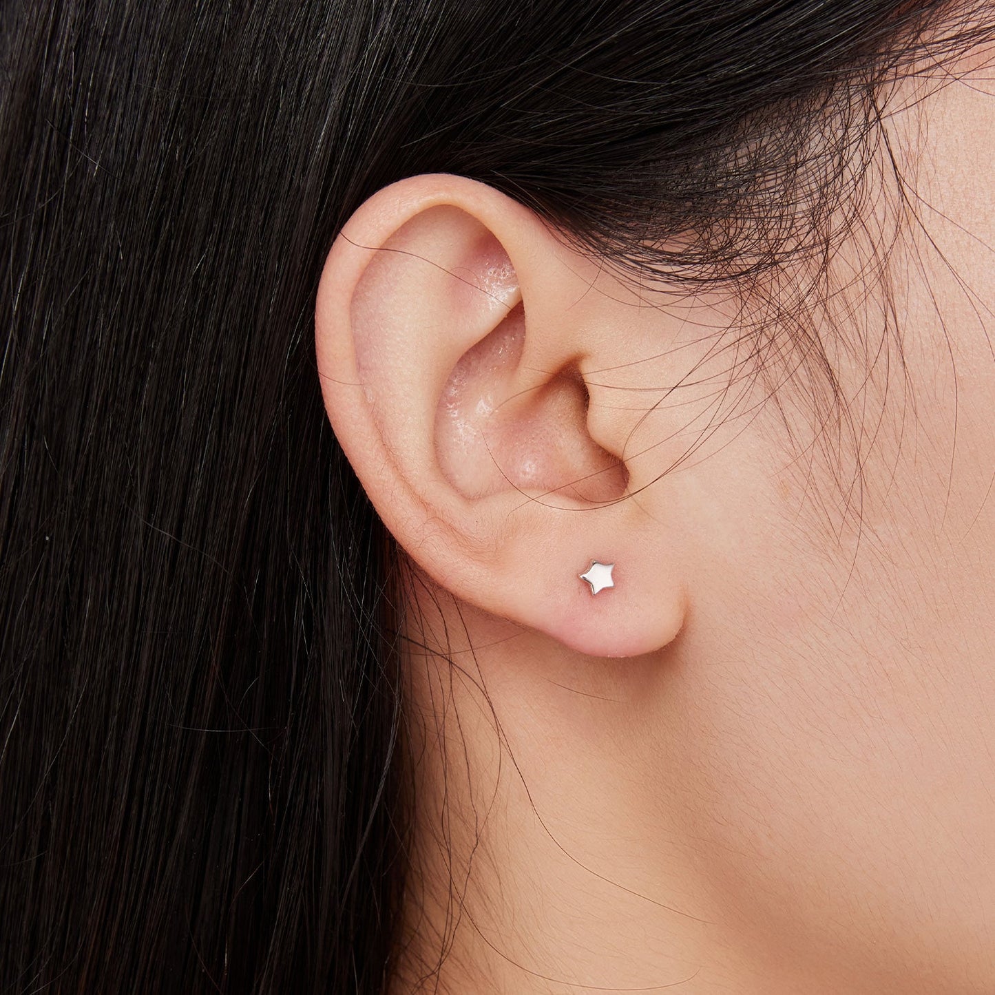 S925 Sterling Silver Earrings with Plated Platinum Finish for Women