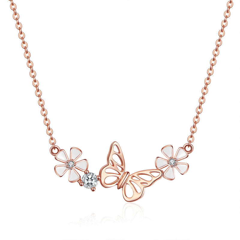 925 Sterling Silver Necklace 45cm with 1.2*2.9cm Pendant for Women