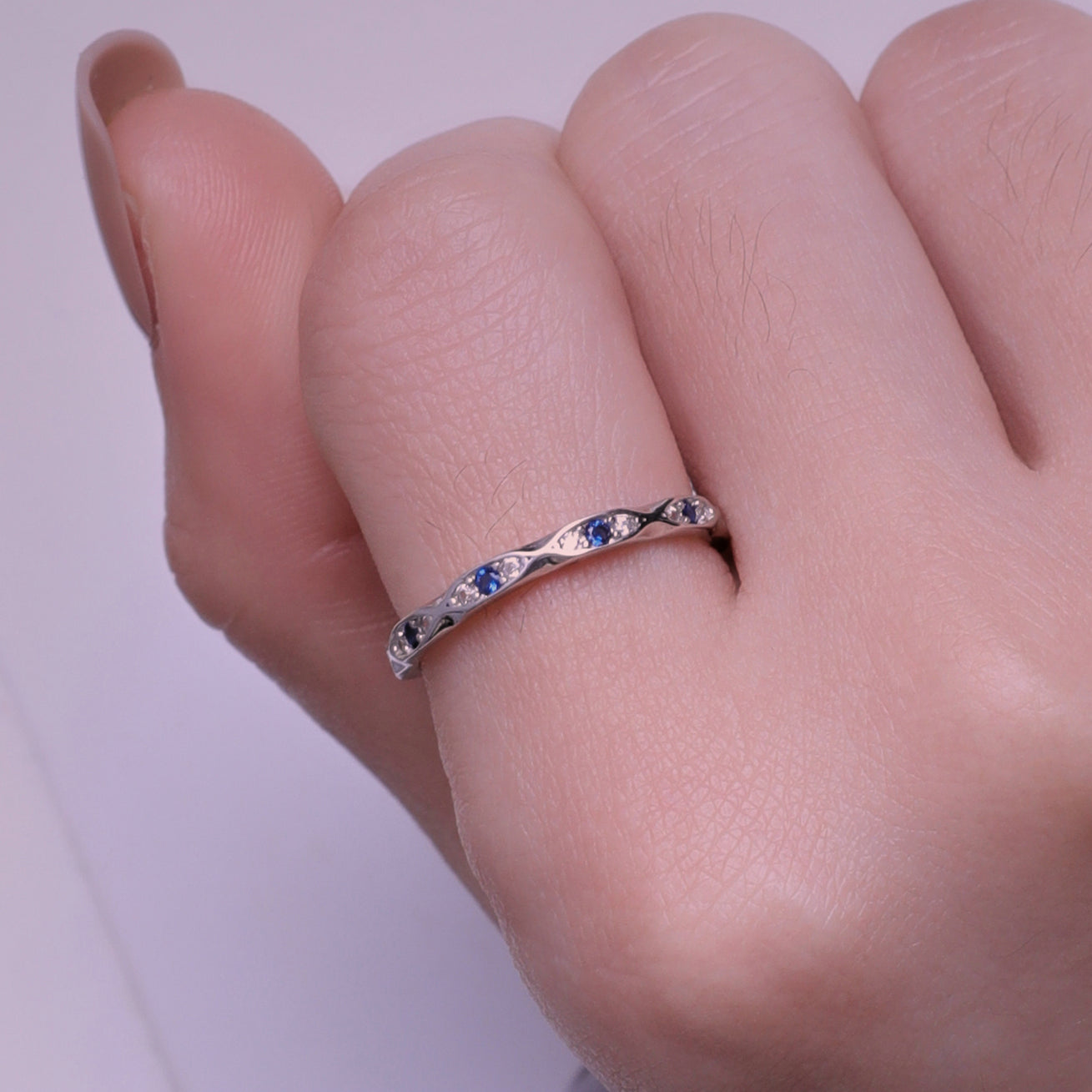 925 Sterling Silver Pavé Setting CZ Ring Size 6.0 for Women