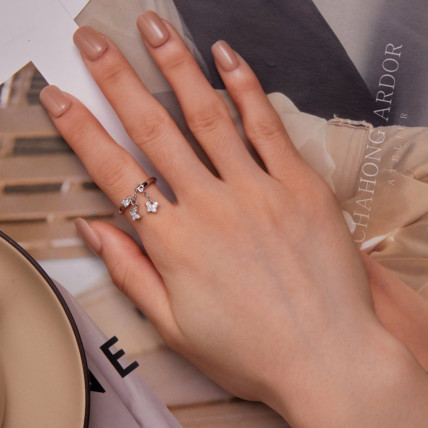 925 Sterling Silver Pavé Setting CZ Ring for Women