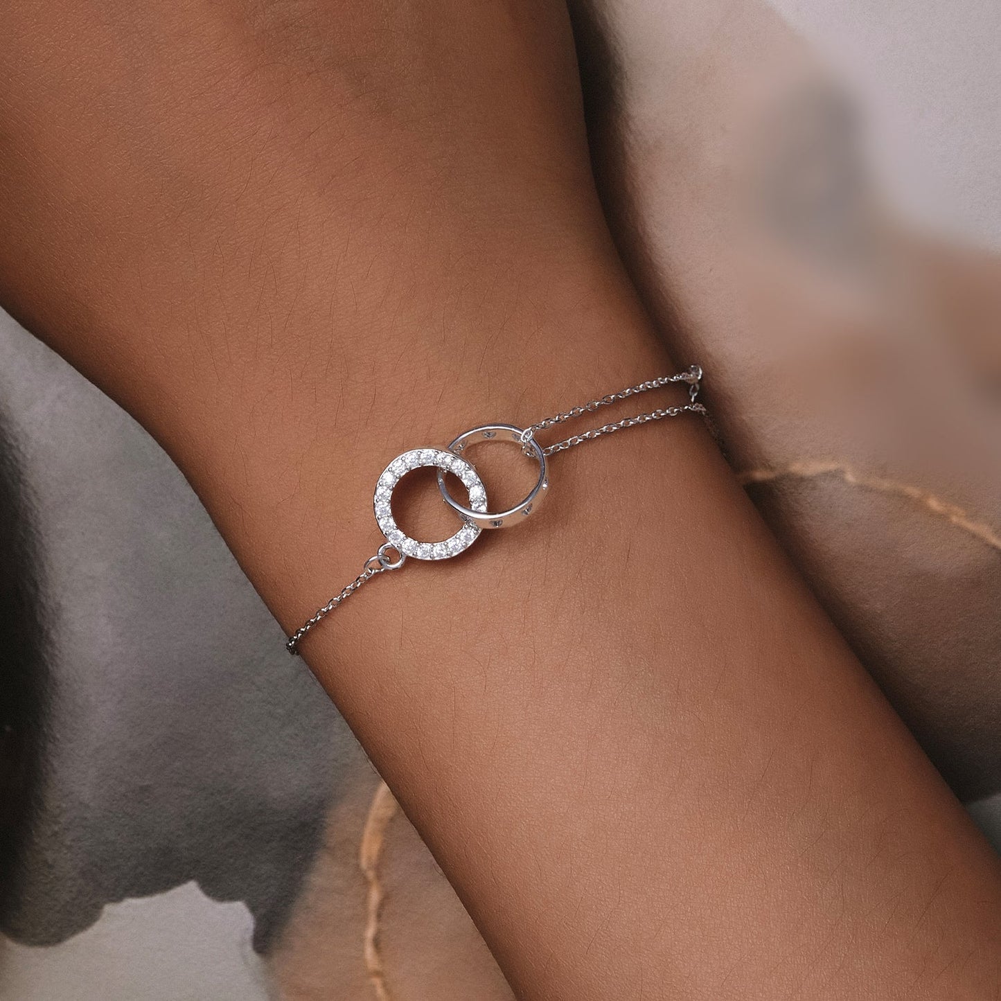 925 Sterling Silver CZ Pavé Setting Bracelet