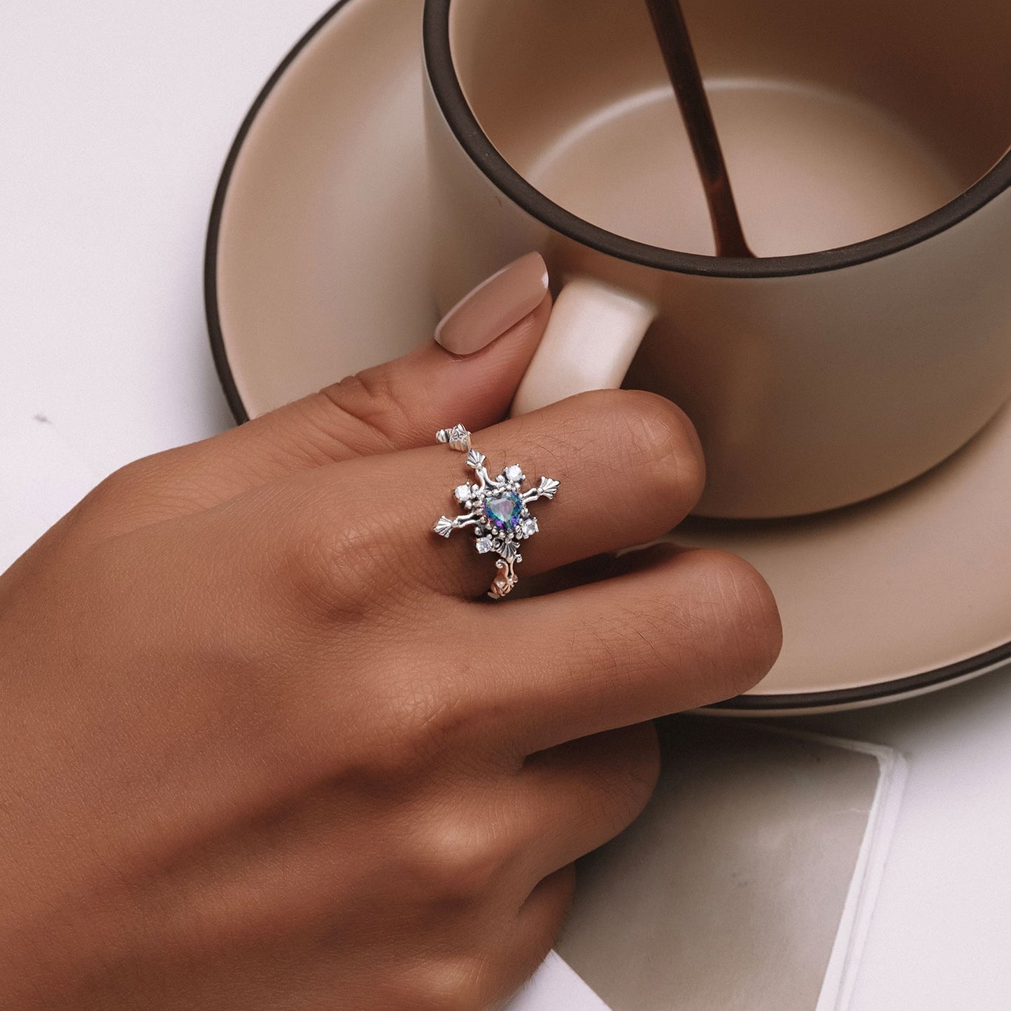 925 Sterling Silver Pavé Setting CZ Ring for Women