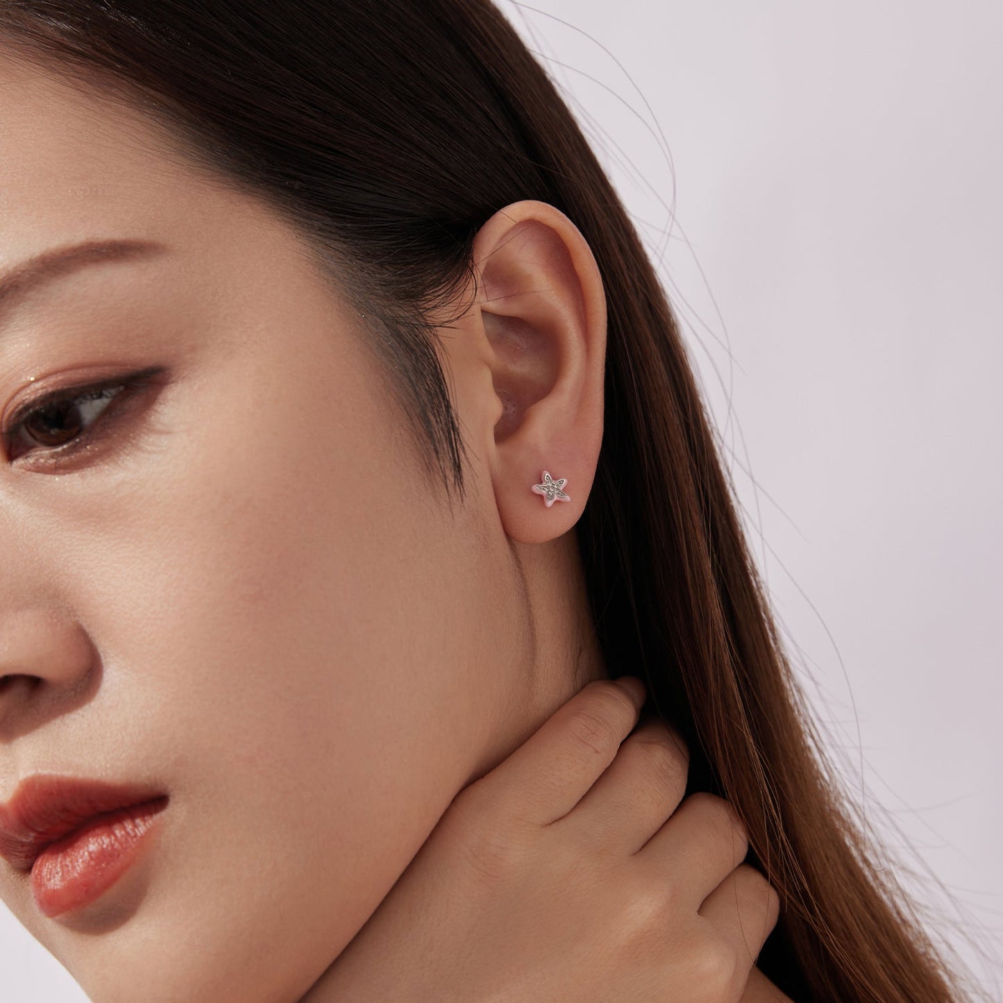 925 Sterling Silver Enamel CZ Earrings for Women