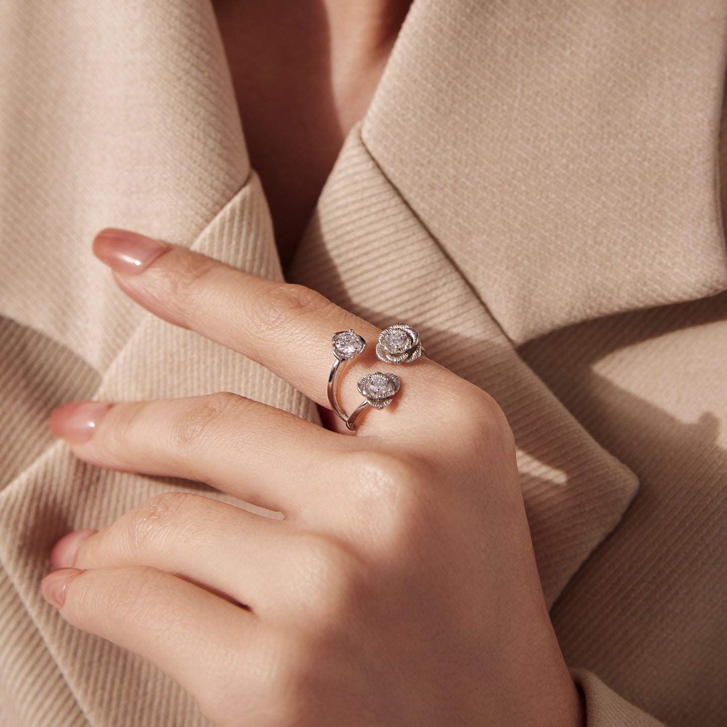 925 Sterling Silver 0.8cm Pavé Setting CZ Ring