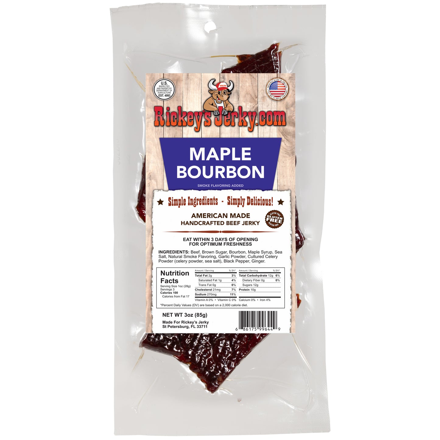 Jerky - Maple Bourbon