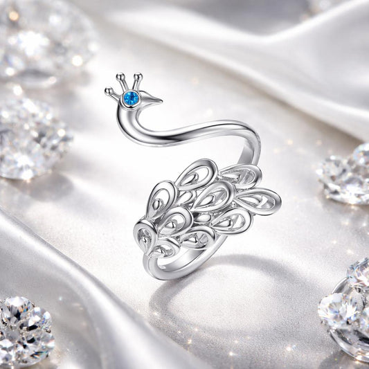 925 Sterling Silver Plated Platinum Pavé Setting CZ Ring for Women