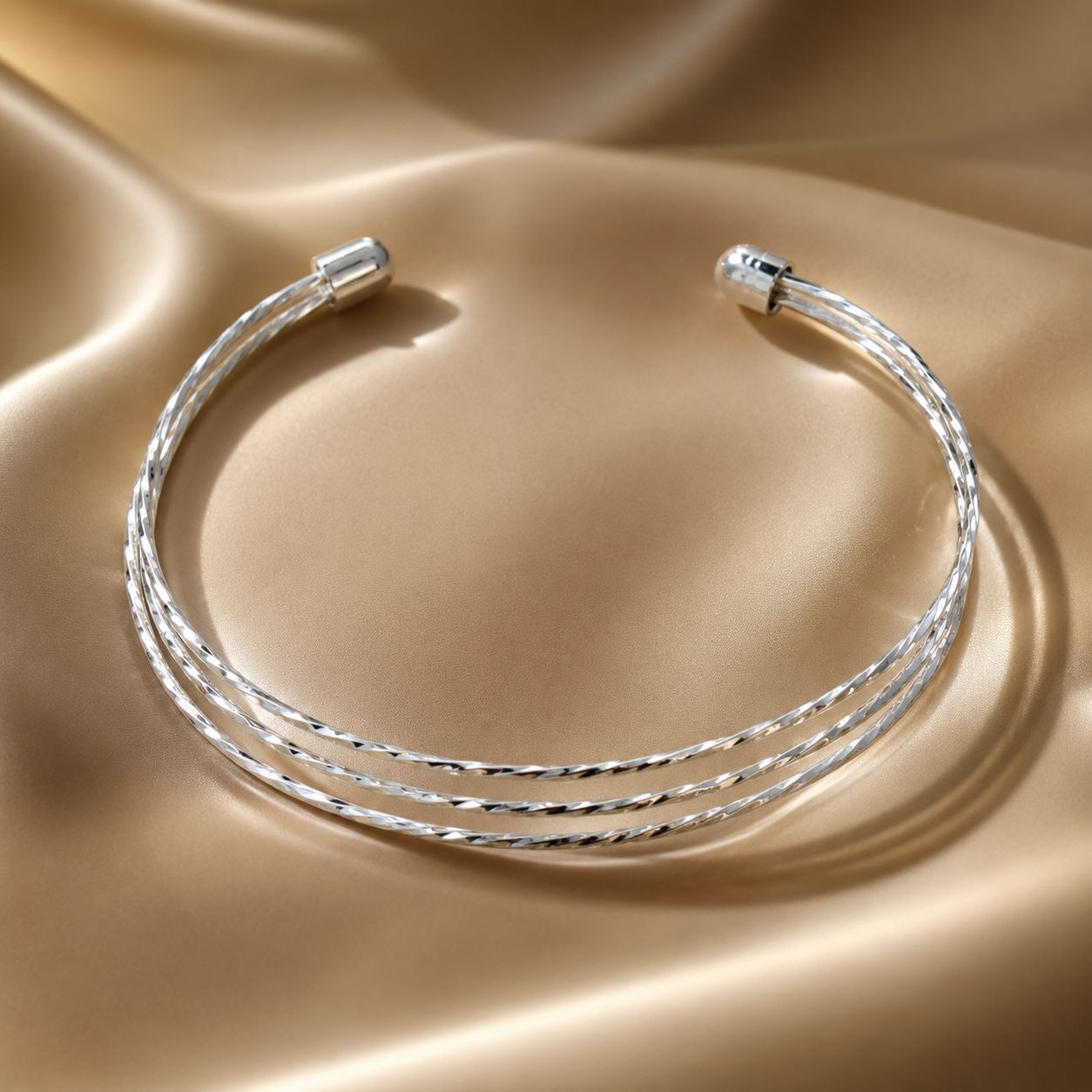 925 Sterling Silver White Gold Plated Bracelet for Women