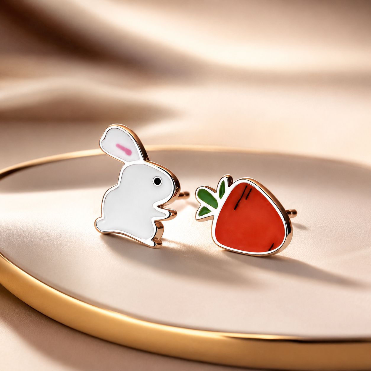 925 Sterling Silver Earrings with Enamel Process for Women
