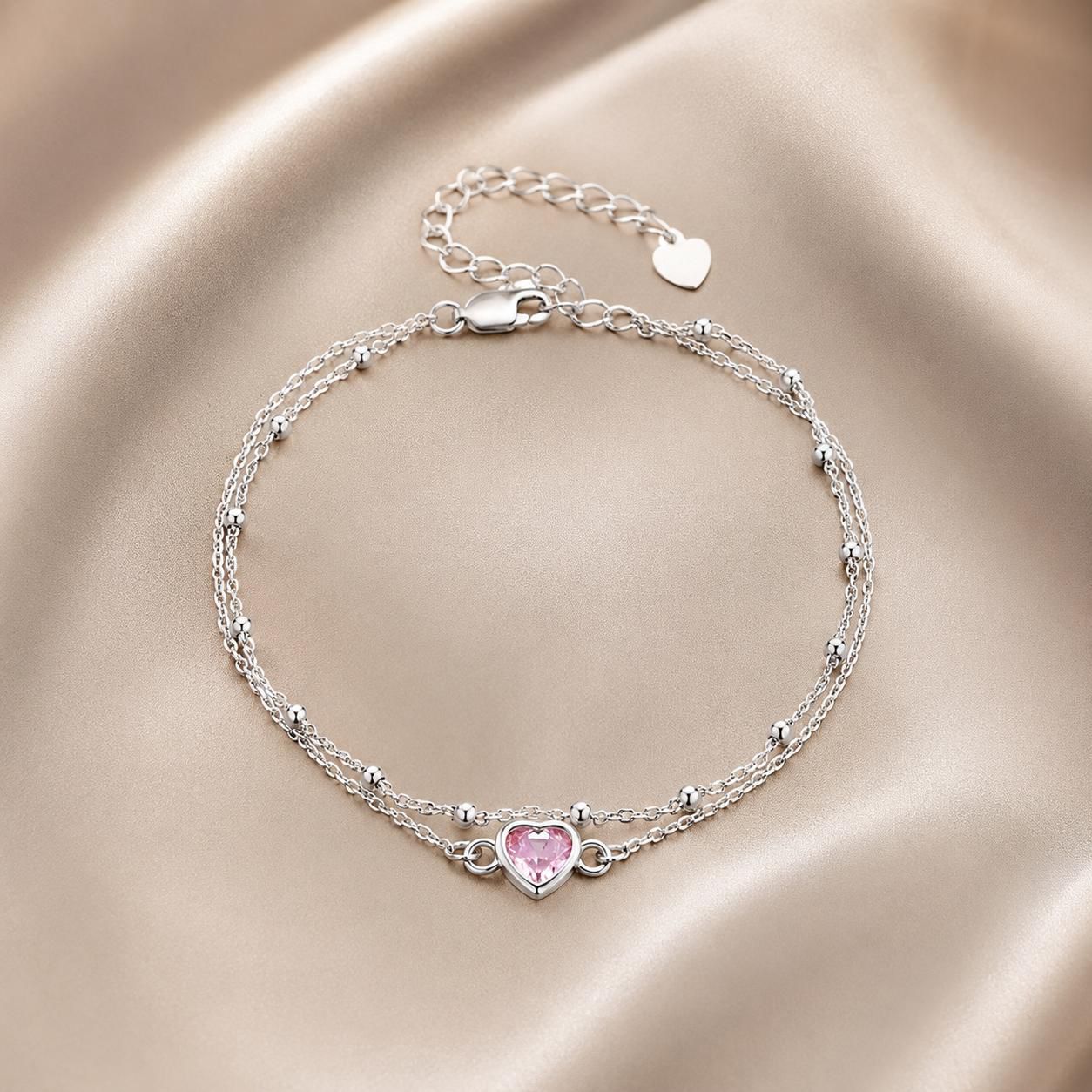 S925 Sterling Silver Pavé CZ Plated Bracelet for Women