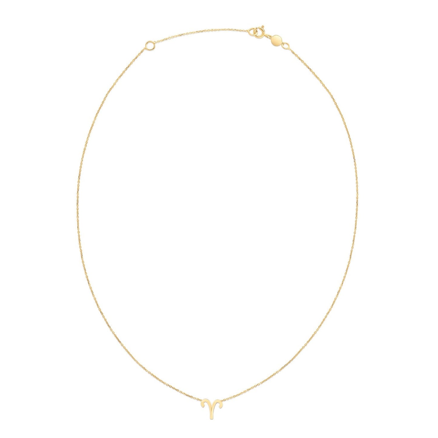 14K Yellow Gold Aries Necklace