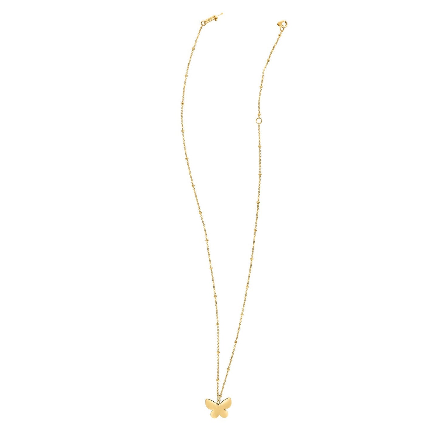 14k Yellow Gold Ppillon Butterfly Necklace