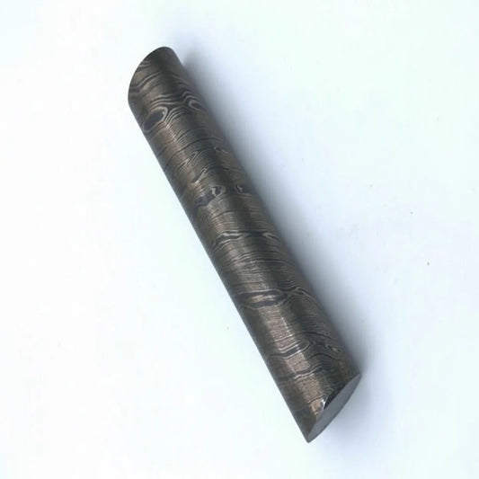 25.5 mm Damascus Steel Round Rod for Rings Pens Buckles
