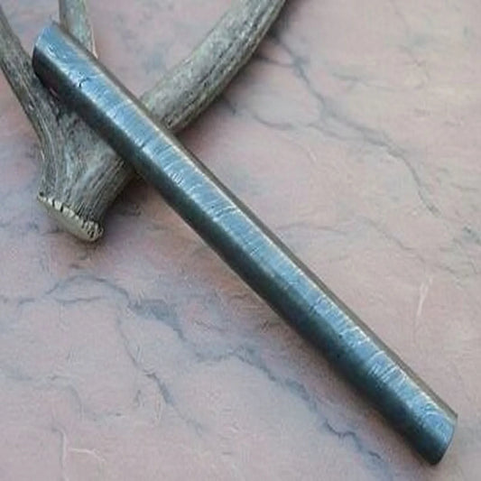 Twisted Damascus Steel Round Bar For Knife Guard/ring Jewelry Making