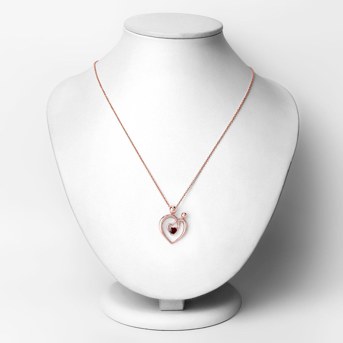 0.32 Carat Genuine Garnet .925 Sterling Silver Pendant