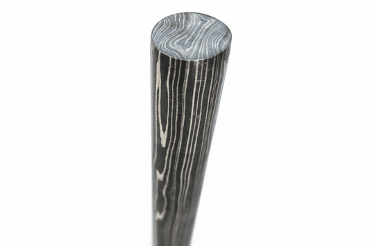Ravenband Damascus Rod Handmade 5 Inch Round Bar for Ring Making