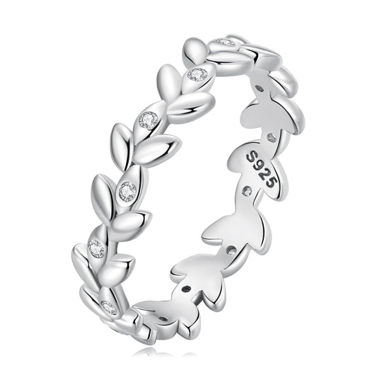 925 Sterling Silver Ring with CZ - Size 6.0 - Classic Style for Women