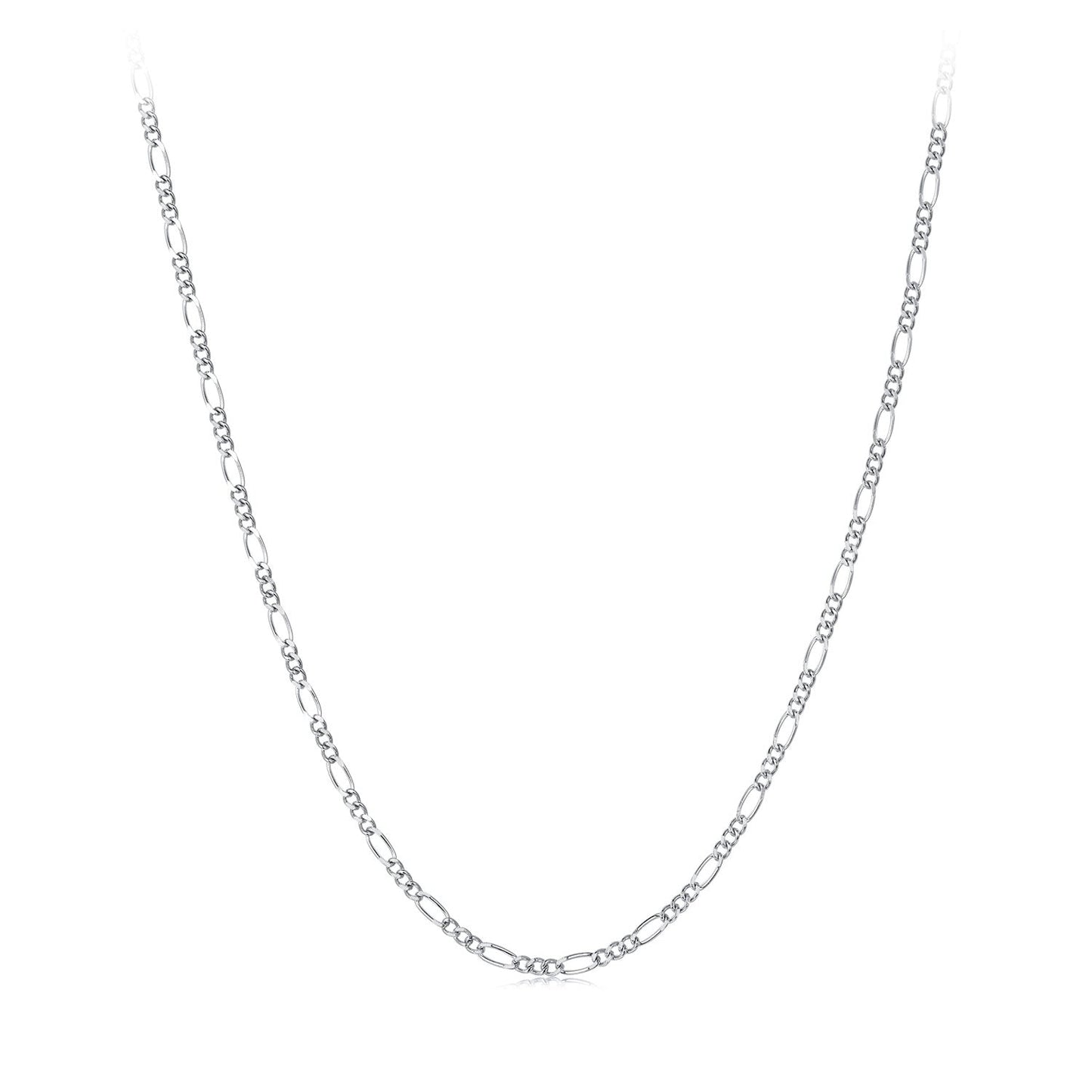925 Sterling Silver Plated Platinum Necklace for Women
