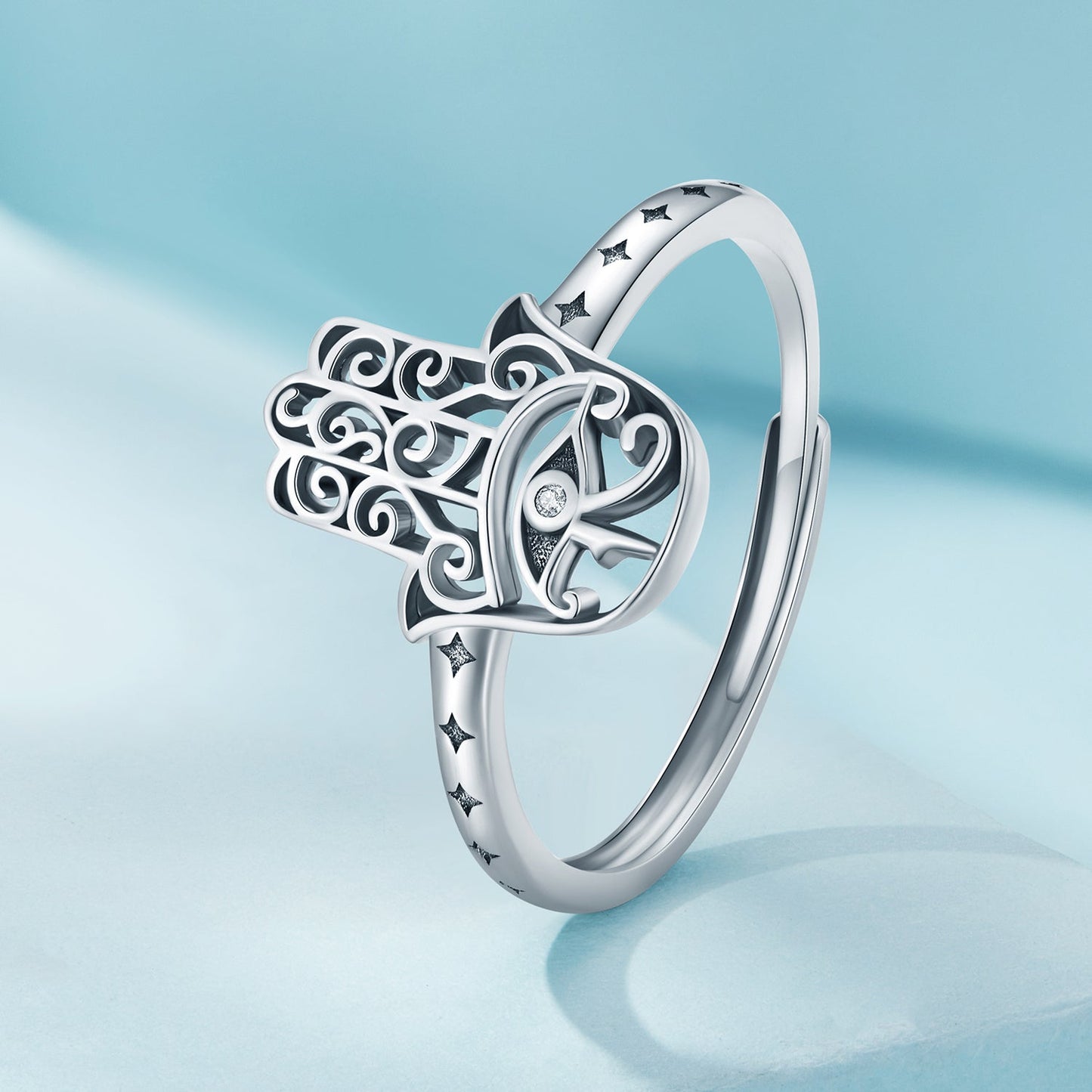 925 Sterling Silver 1.1mm Pavé Setting CZ Ring