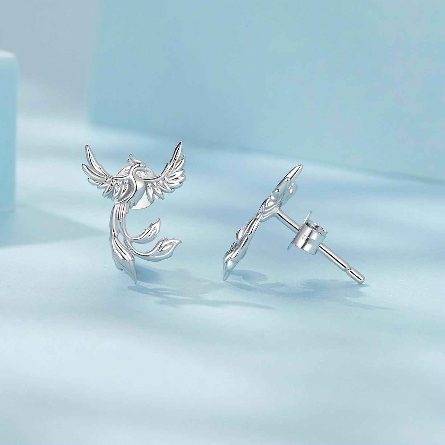 925 Sterling Silver Plated White Gold Earrings for Women