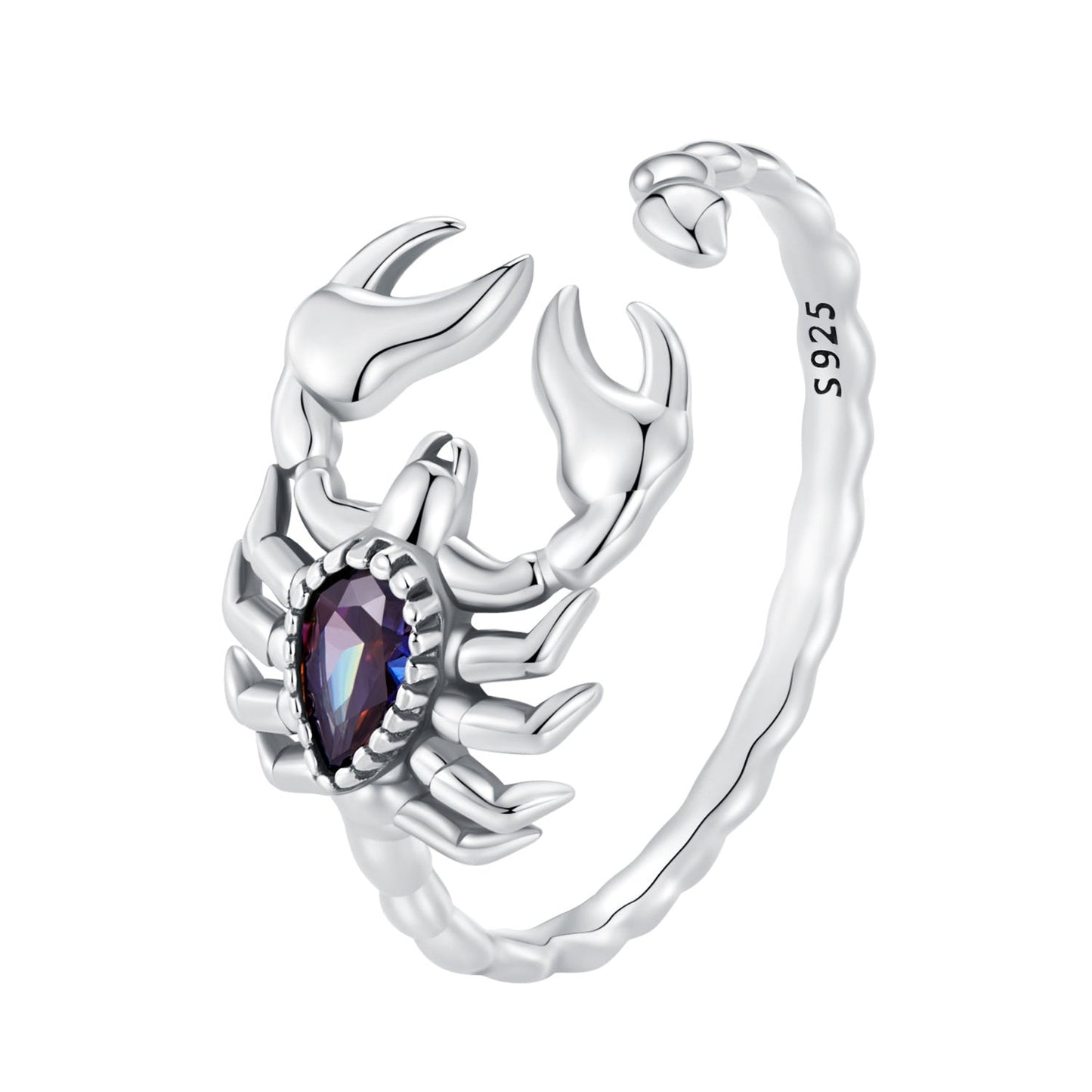925 Sterling Silver Pavé CZ Oxidized Silver Ring 1.9mm Style E