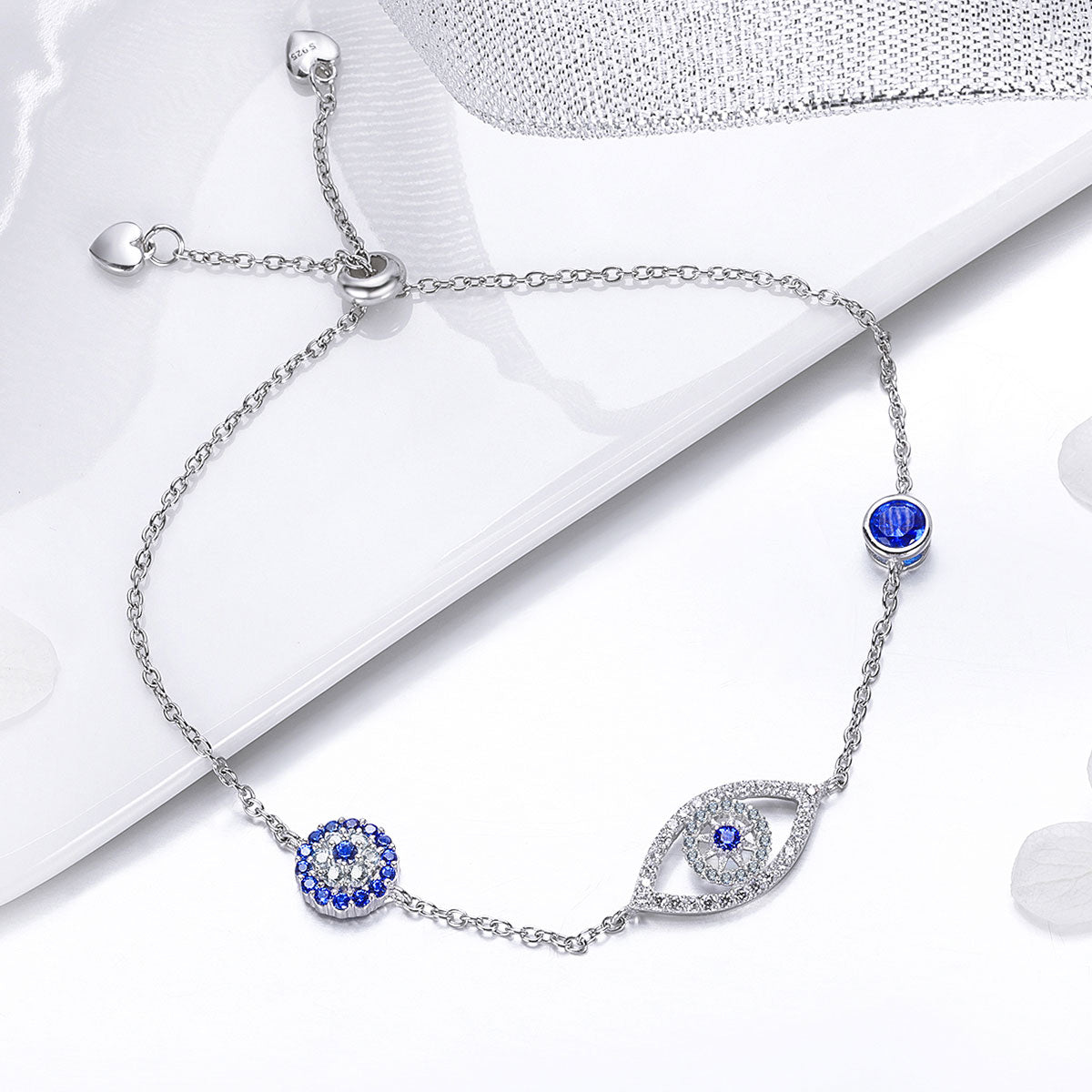 925 Sterling Silver Bracelet 22cm Length 0.9*2.2cm for Women
