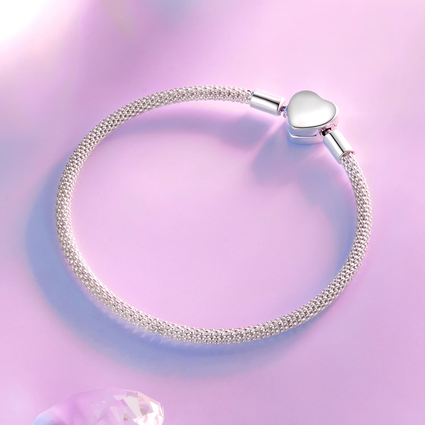 925 Sterling Silver Bracelet 17.0cm Inner Diameter for Women