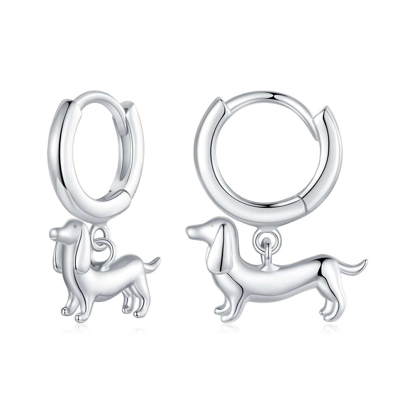 925 Sterling Silver & Plated White Gold Earrings for Women