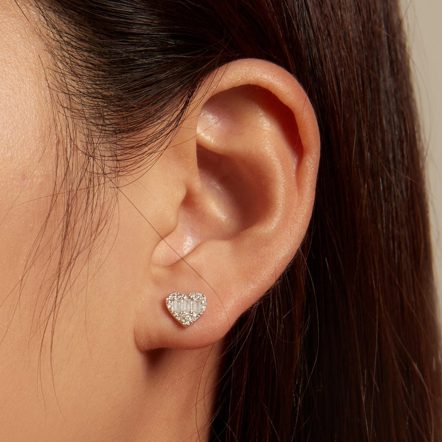 925 Sterling Silver Earrings with Pavé Set CZ
