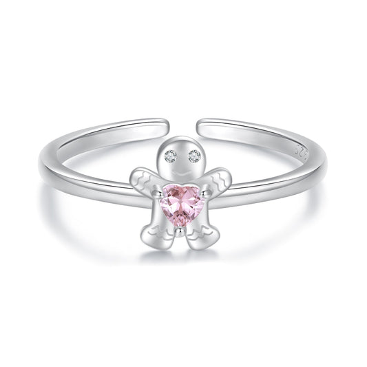 925 Sterling Silver White Gold Plated Pavé Setting CZ Ring