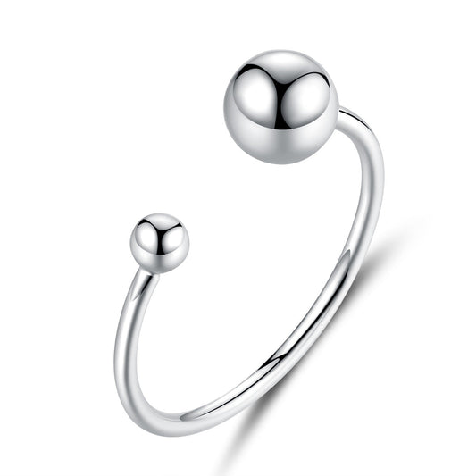 S925 Sterling Silver Plated Platinum Ring