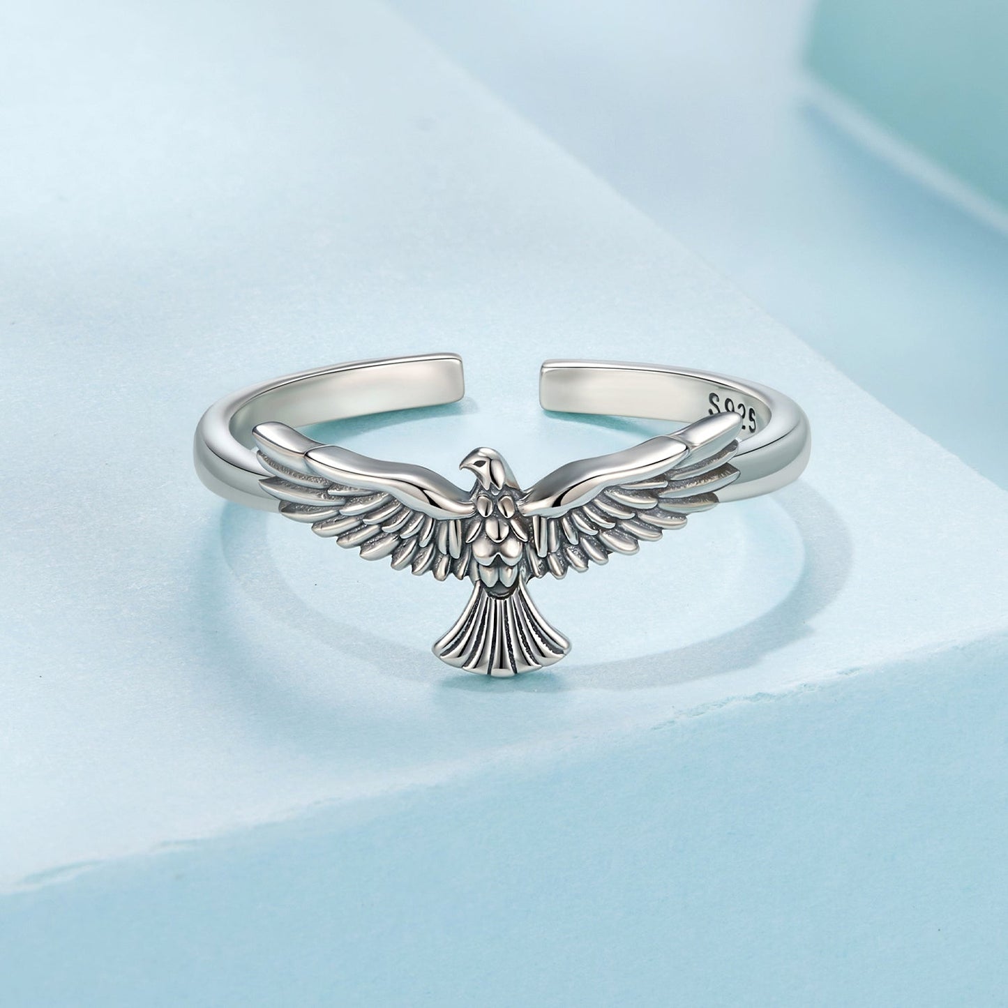 925 Sterling Silver Oxidized Ring for Men