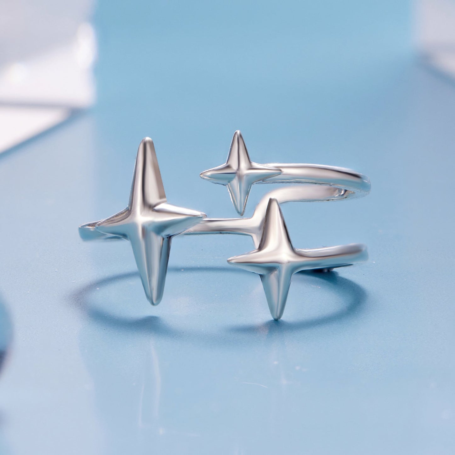 925 Sterling Silver Oxidized Silver Ring for Women