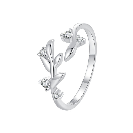 925 Sterling Silver Pave Setting CZ 1.5mm Ring