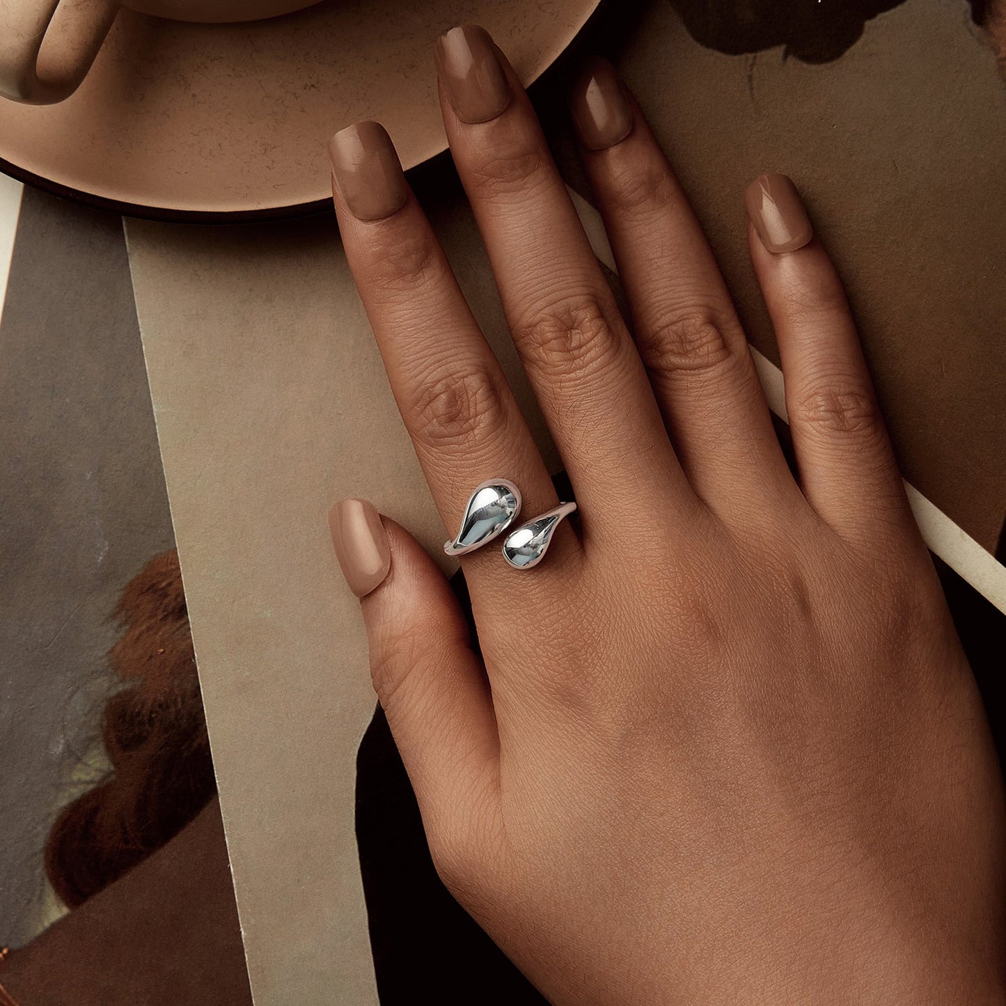 925 Sterling Silver Plated Gold Ring for Women
