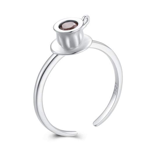 925 Sterling Silver Ring with Pavé Setting CZ