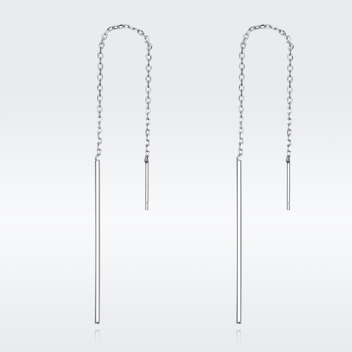 925 Sterling Silver Plated Platinum Earrings
