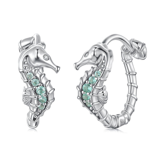 925 Sterling Silver Pavé Setting CZ Earrings for Women