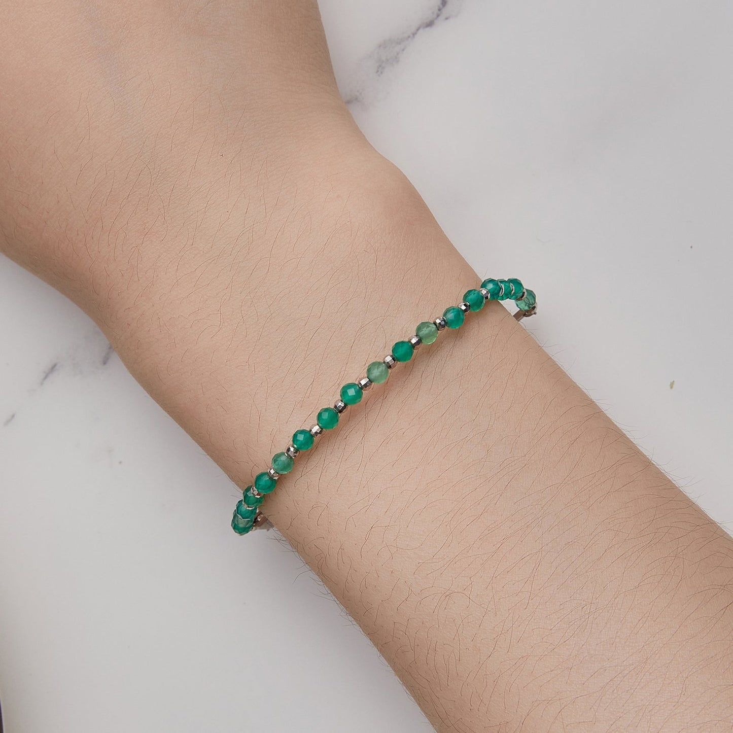 925 Sterling Silver Bracelet with Pavé Setting CZ - 210mm - for Women