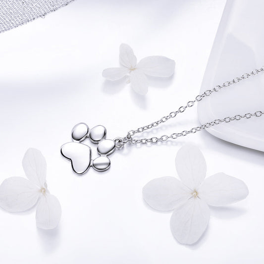 925 Sterling Silver Necklace with SCN Pendant 1.5x1.4cm for Women