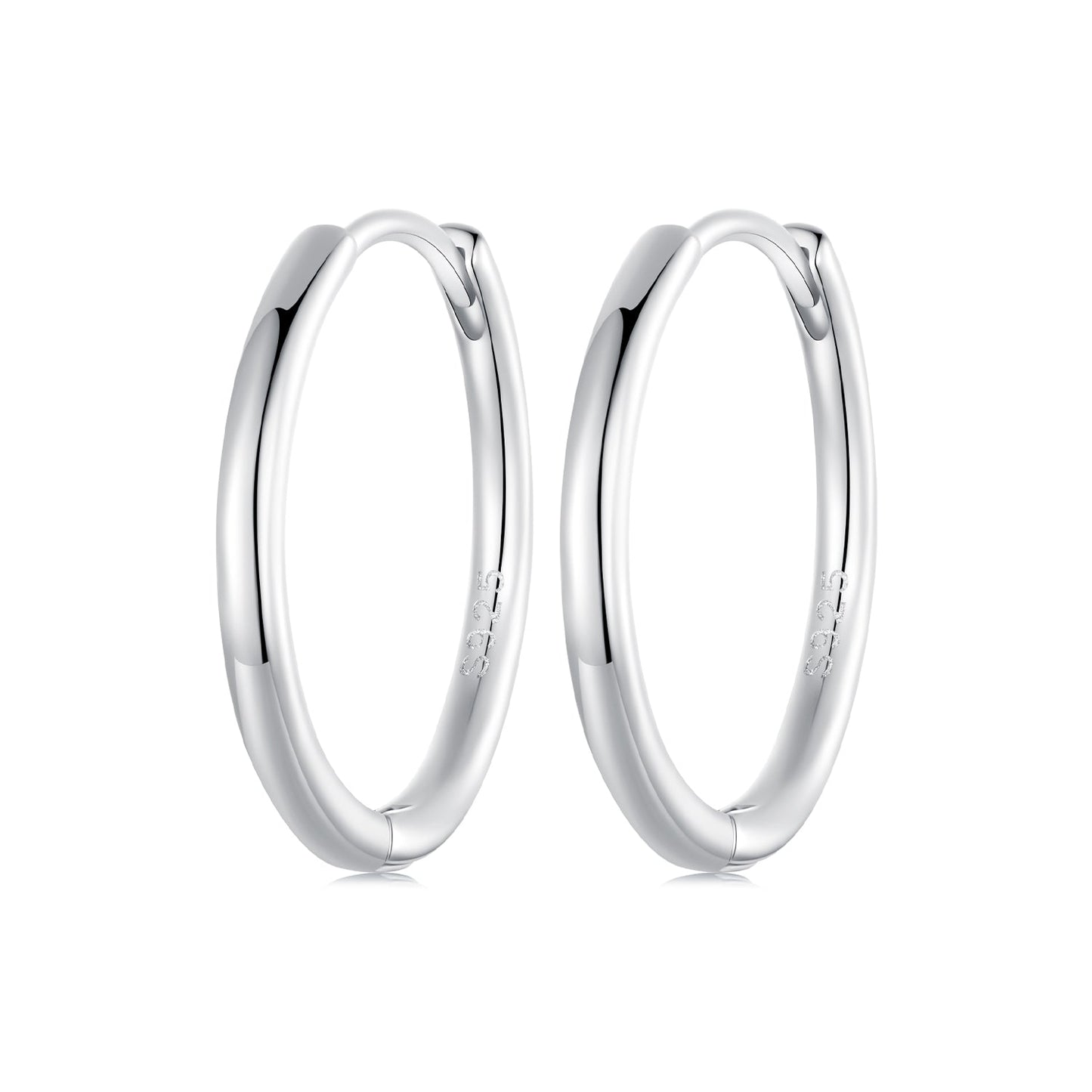 925 Sterling Silver & White Gold Plated Earrings for Women