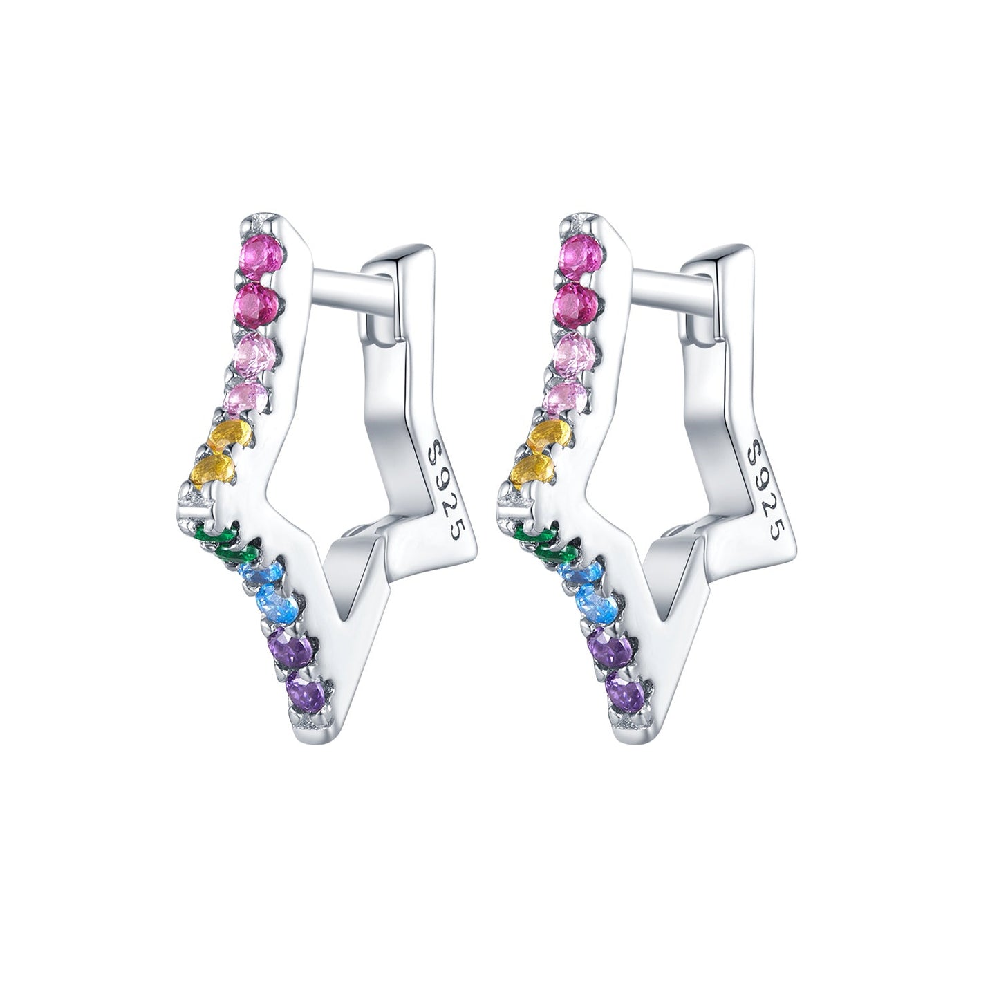 925 Sterling Silver Earrings with Pavé Setting CZ for Women